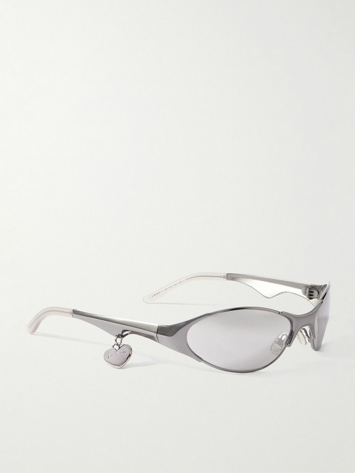 Acne Studios - Apin D-Frame Stainless Steel Wraparound Sunglasses