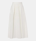 Elie Saab Cotton midi skirt