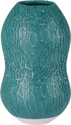 Houseplant Blue 'By Seth' Crackle Vase
