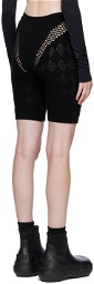 AMBUSH Black Perforated Shorts