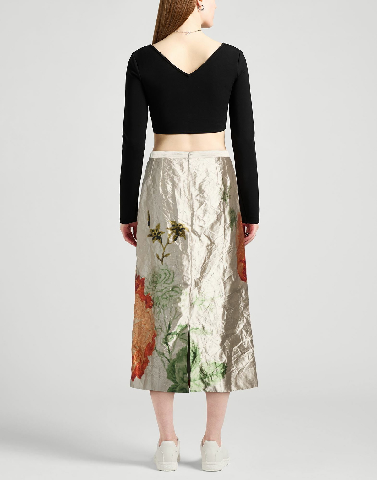 Erdem Womens Midi skirt in Grey