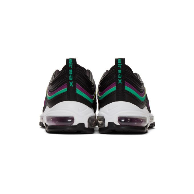 black and purple air max 97
