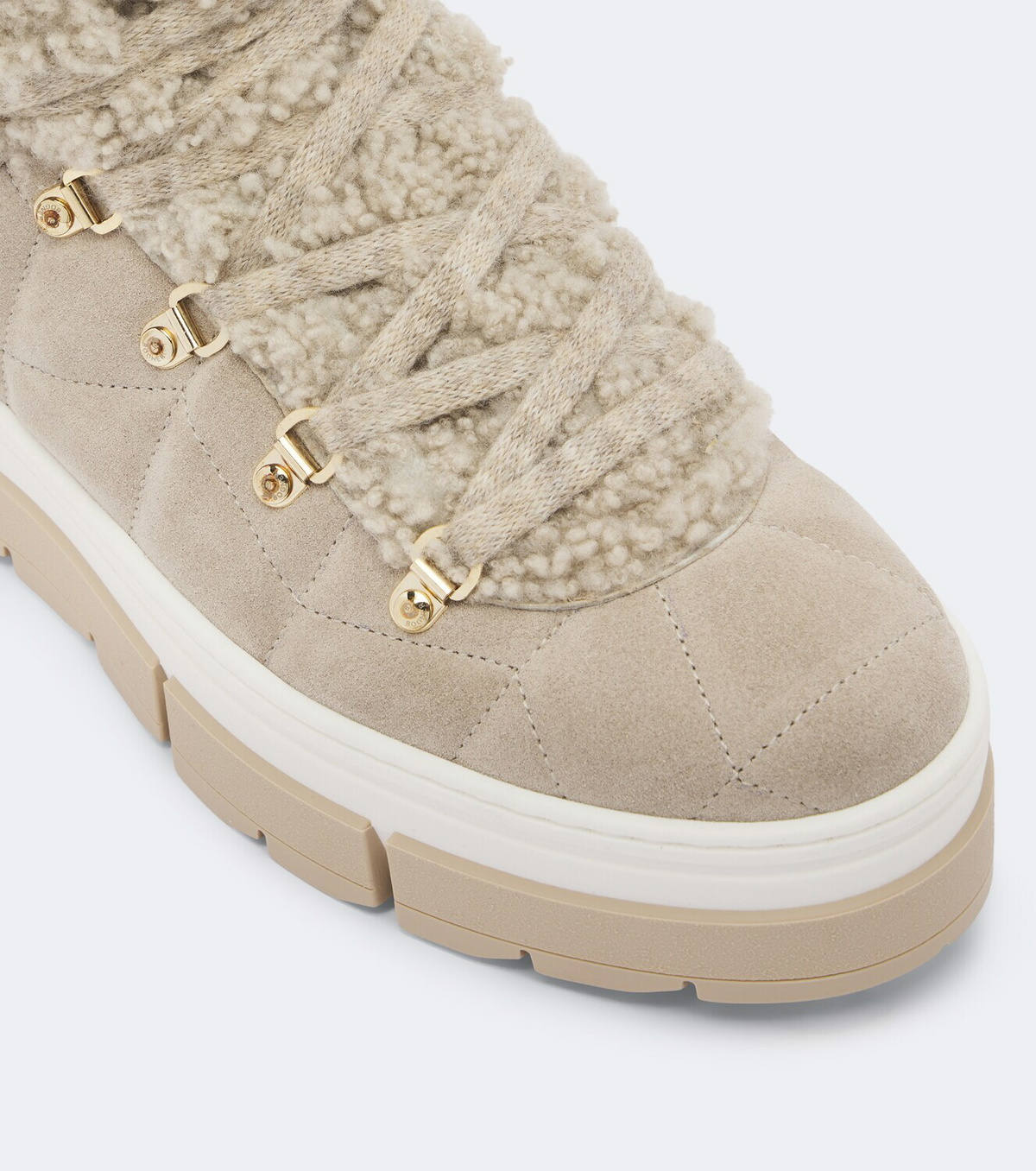 Bogner Vaduz shearling and suede ankle boots