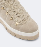 Bogner Vaduz shearling and suede ankle boots