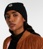 Moncler Ribbed-knit virgin wool beanie