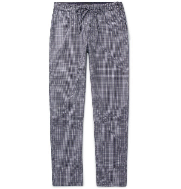 Photo: Hanro - Checked Cotton Pyjama Trousers - Men - Gray