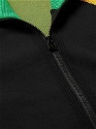 adidas Consortium - Wales Bonner Two-Tone Knitted Zip-Up Track Jacket - Black