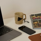 and wander Logo Mug in Beige 