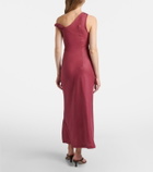 Faithfull Suis asymmetric linen maxi dress