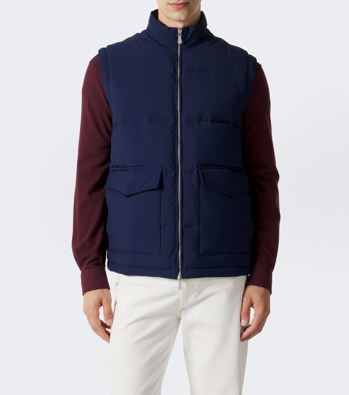 Eleventy Wool-blend down jacket