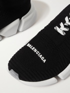 BALENCIAGA - Speed 2.0 Stretch-Knit Sneakers - Black