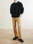 Canada Goose - Rove Logo-Embroidered Cotton-Jersey Sweater - Black