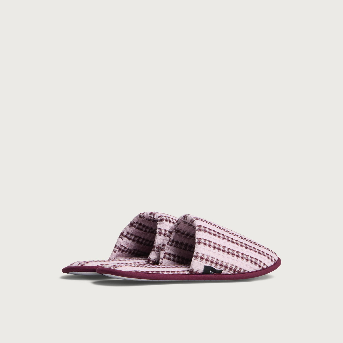 HAY Waffle Slippers in Stripe Cool Pink