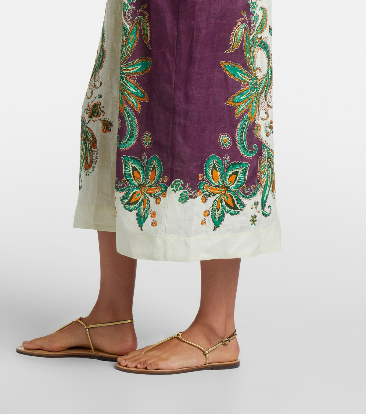 Alémais Ruthie printed linen shirt dress