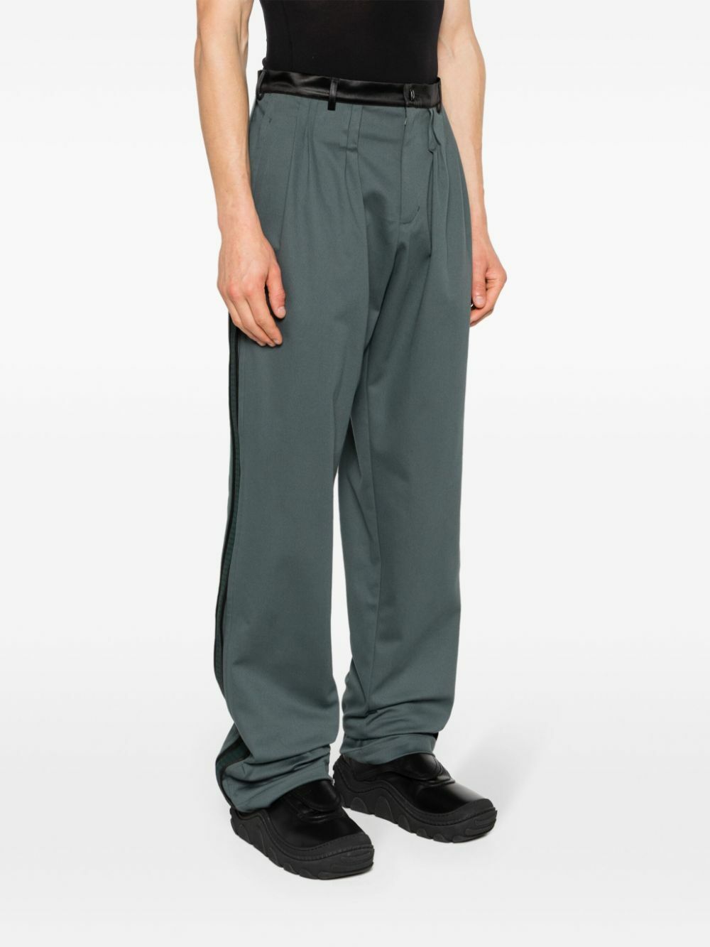 Kiko Kostadinov Grey Ugo Straight-Leg Trousers Kiko Kostadinov