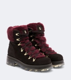 Bogner Swansea shearling-trimmed suede snow boots