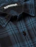 Neighborhood - Nel Checked Cotton-Flannel Shirt - Blue