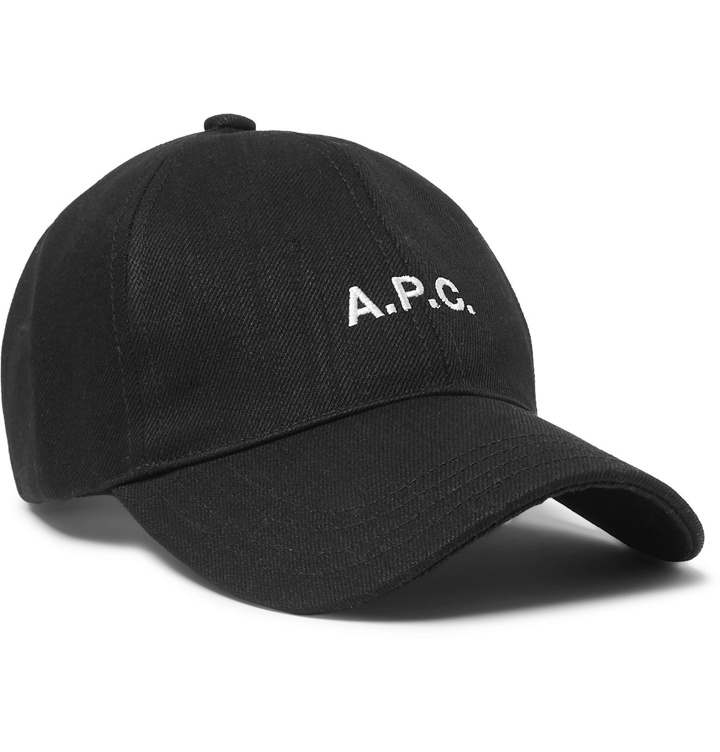 Photo: A.P.C. - Logo-Embroidered Cotton-Blend Twill Baseball Cap - Gray