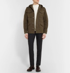 Mr P. - Weather-Resistant Hooded Field Jacket - Men - Army green