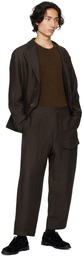 UMA WANG Brown Paxton Trousers