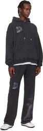 Off-White Black Faded Painting Sweatpants