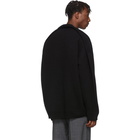 Balenciaga Black Wool and Cashmere Crewneck Sweater