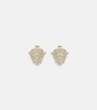 Yvonne Léon Tortue Coeur 9kt gold earrings with diamonds