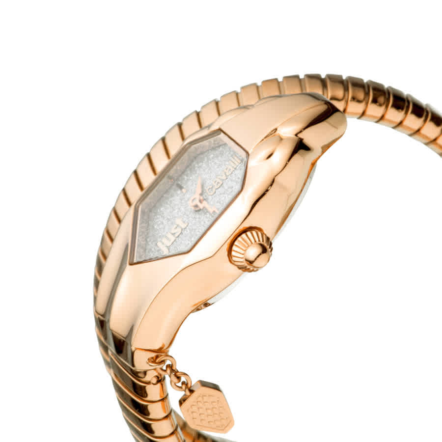 Just Cavalli JC DNA Septagon White Dial Ladies Watch JC1L001M0155