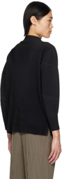 HOMME PLISSÉ ISSEY MIYAKE Black Monthly Color November Long Sleeve T-Shirt