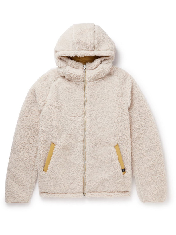 Photo: Rag & Bone - Shell-Trimmed Sherpa Hooded Jacket - Neutrals