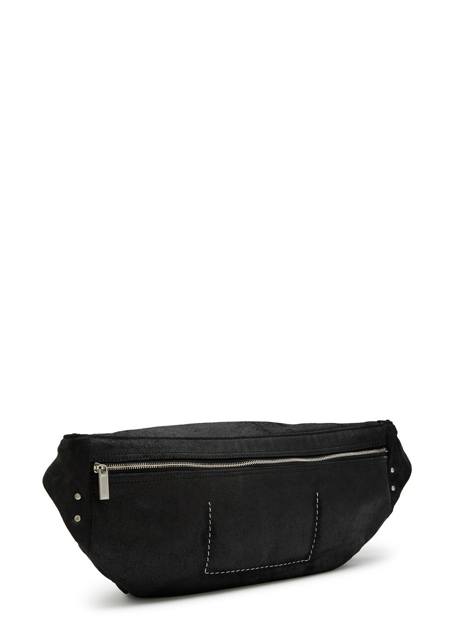 Rick Owens Leather Bumbag - Black - One Size