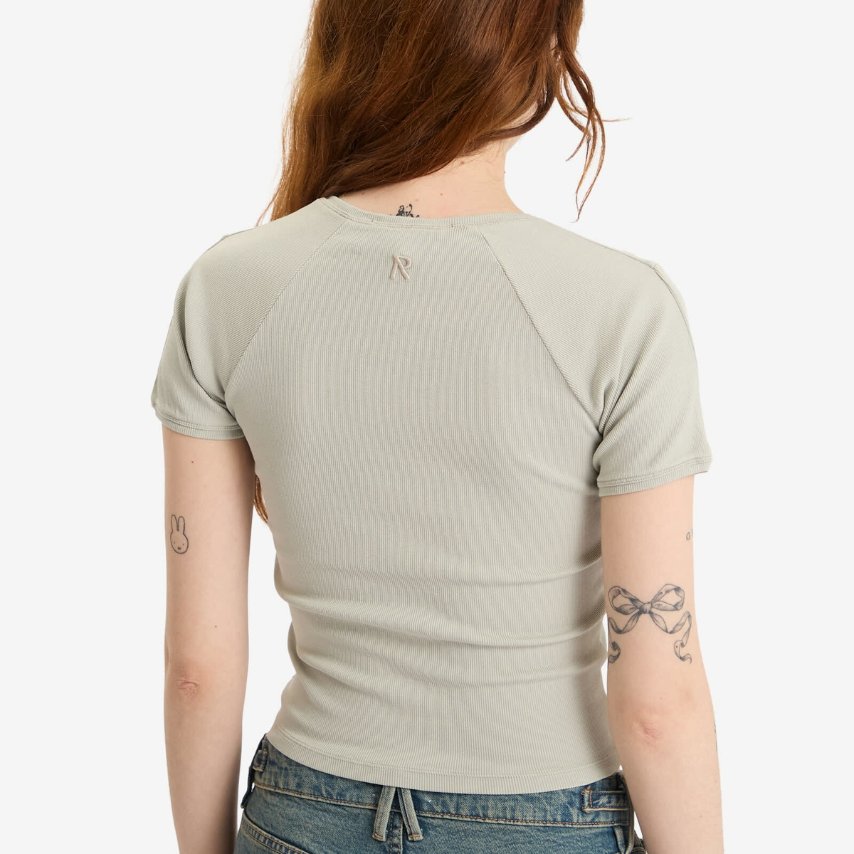 Represent Women's Initial Baby T-Shirt in Storm