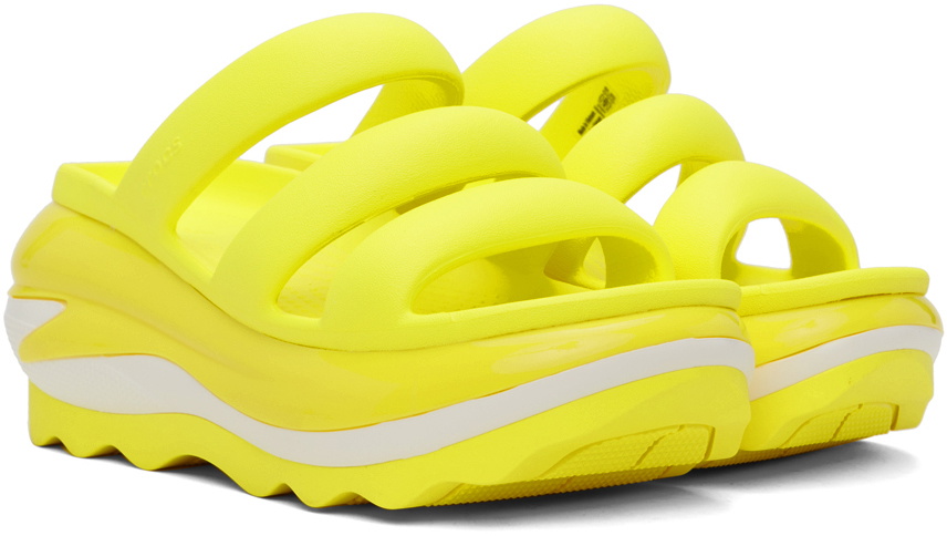 Crocs Yellow Mega Crush Triple Strap Sandals Crocs