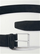 Anderson's - 3.5cm Nubuck Belt - Black