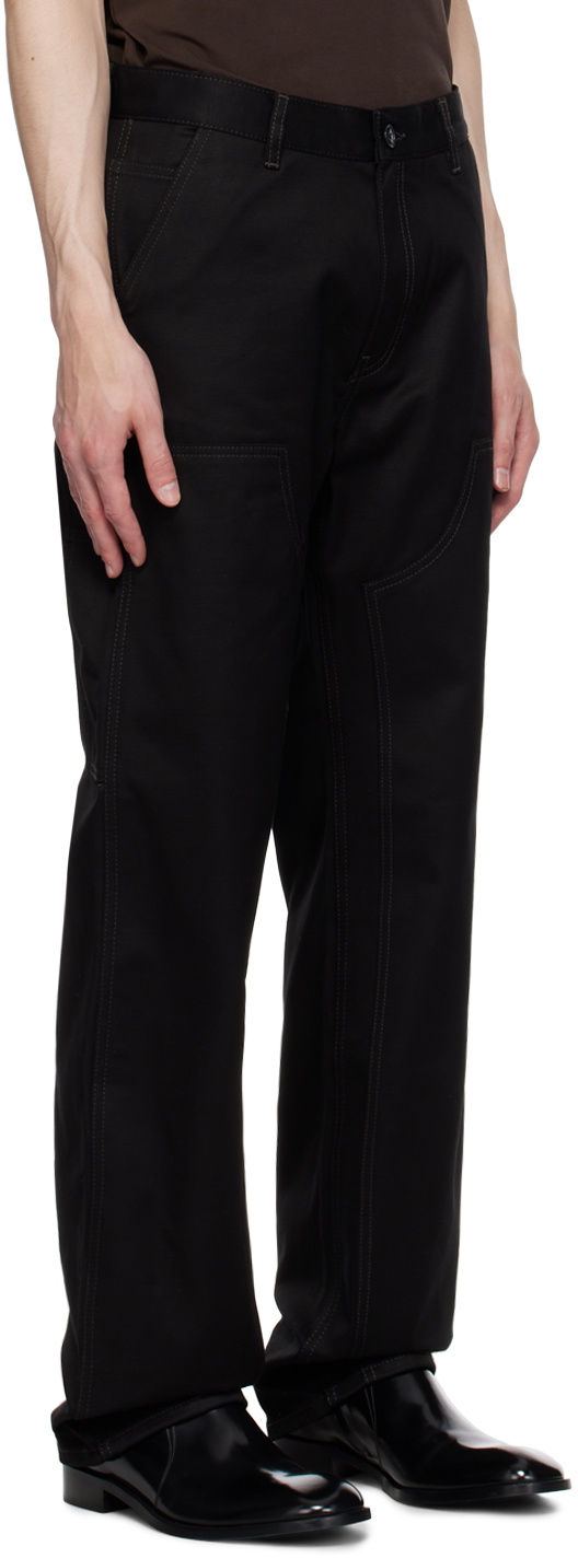 Filippa K Black Relaxed-Fit Trousers