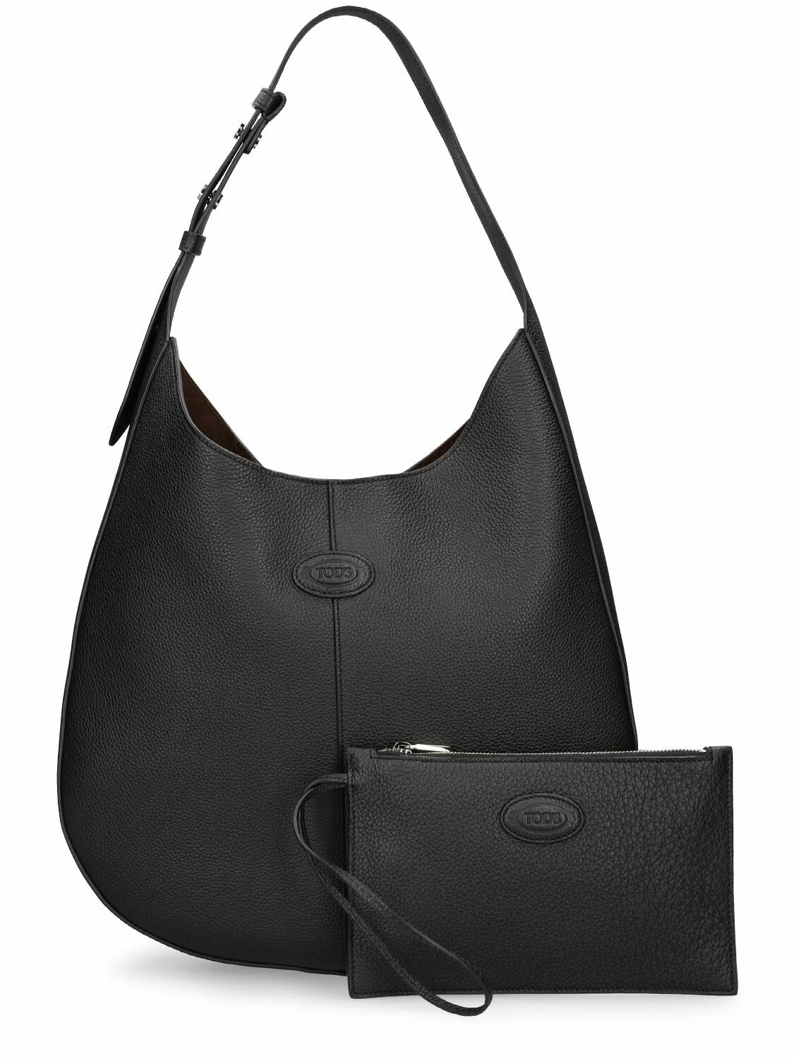 【送料&関税込】Tod's Hobo Shoulder Bag Tod's - Black Leather Large Shirt Hobo Bag | Mitchell Stores