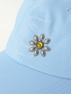 Cherry Los Angeles - Logo-Embroidered Embellished Cotton-Twill Baseball Cap