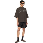 Fear of God Black Nylon Taffeta Padded Sport Shorts