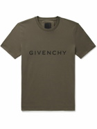 Givenchy - Slim-Fit Logo-Print Cotton-Jersey T-Shirt - Green