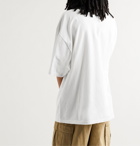 BALENCIAGA - Oversized Printed Cotton-Jersey T-Shirt - White