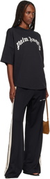 Palm Angels Black Classic Logo Track Loose Track Pants