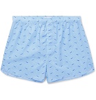 Derek Rose - Ledbury Printed Cotton Boxer Shorts - Men - Blue