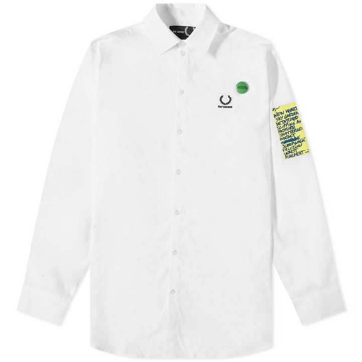 Photo: Fred Perry x Raf Simons Patch Oversized Shirt