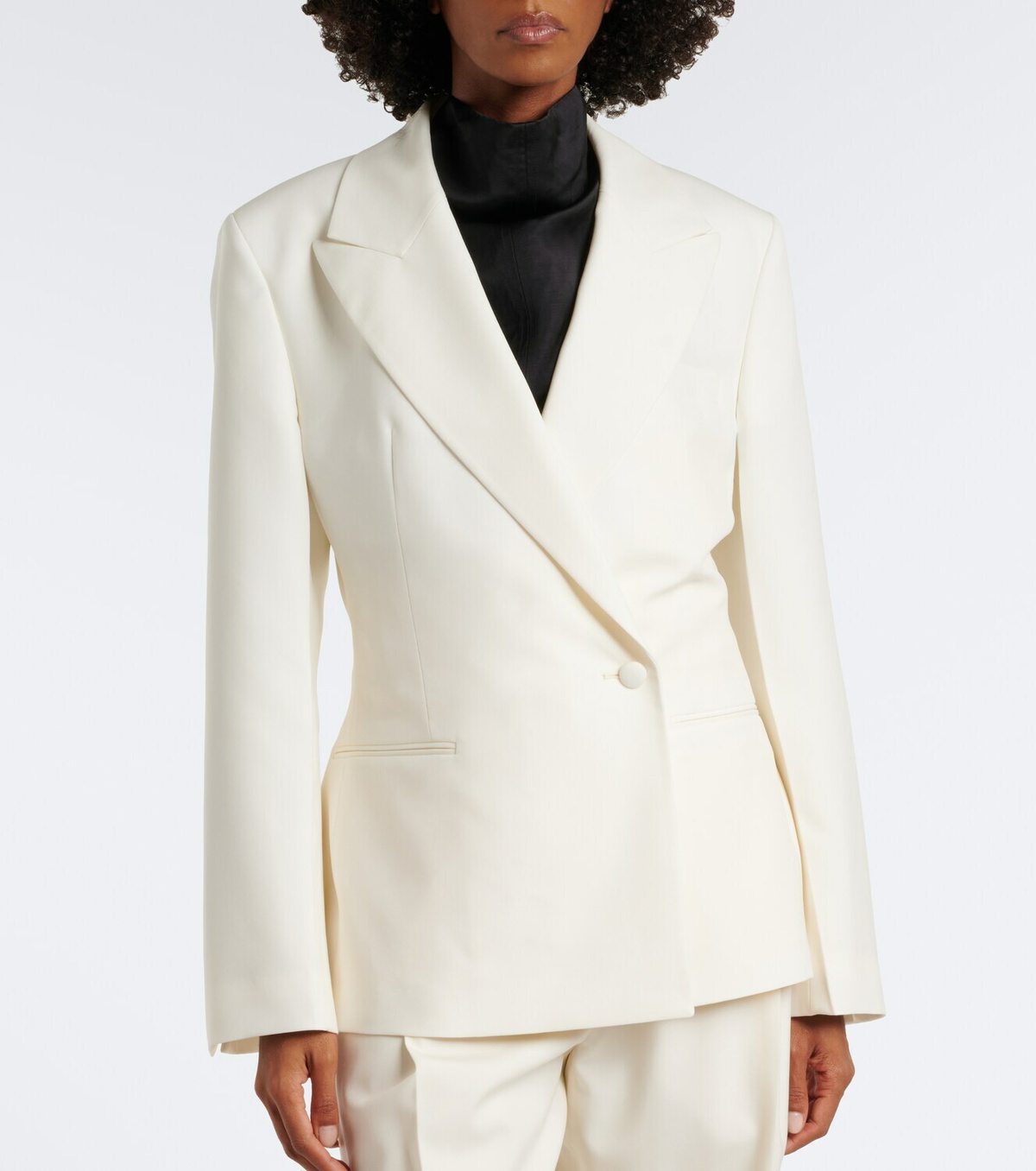 Róhe Double-breasted virgin wool blazer