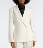 Róhe Double-breasted virgin wool blazer