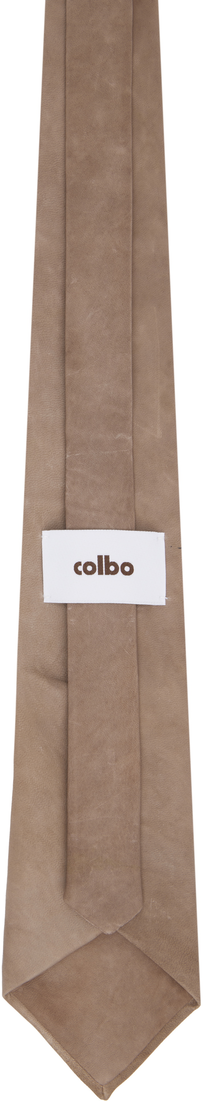 colbo Taupe Leather Tie