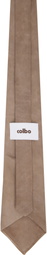 colbo Taupe Leather Tie
