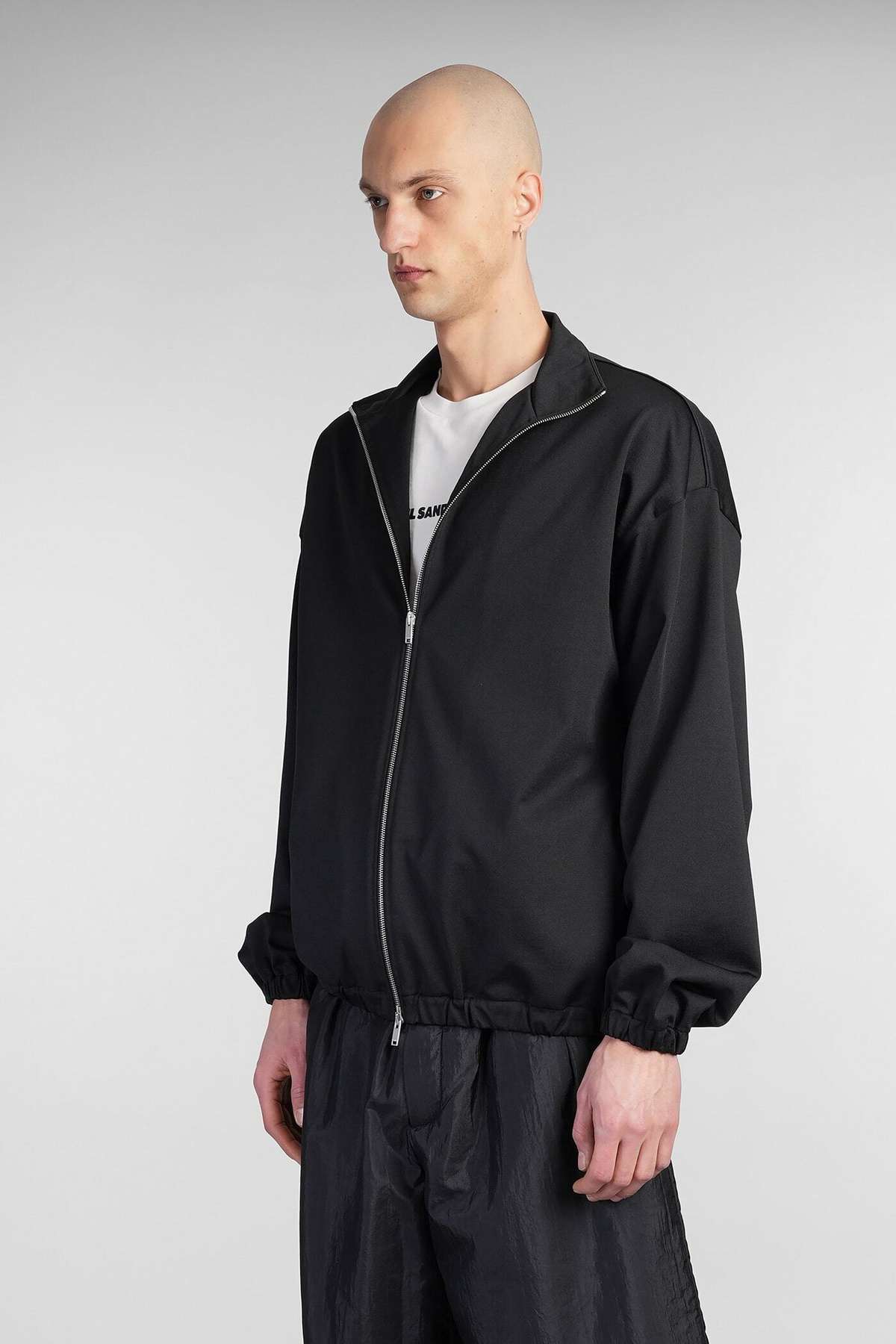 Jil Sander Sweatshirt In Black Cotton