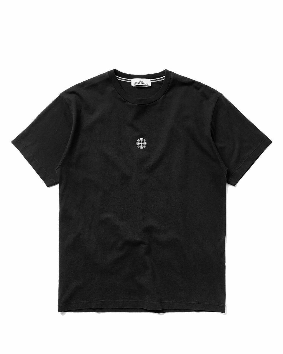 Photo: Stone Island Tee Cotton Jersey Lettering One Print Black - Mens - Shortsleeves
