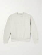 FEAR OF GOD ESSENTIALS - Logo-Embossed Cotton-Blend Jersey Sweatshirt - Gray